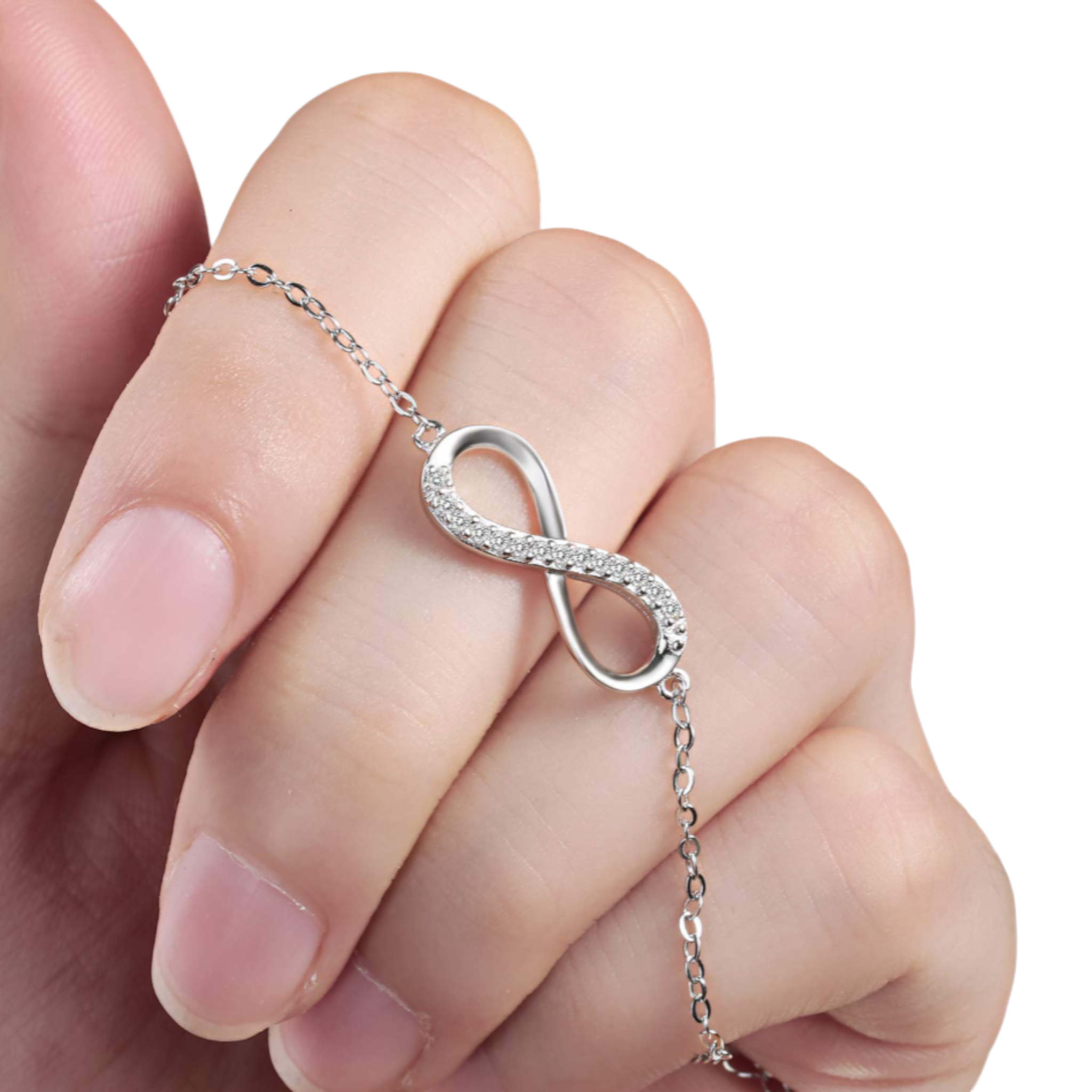 Srebrna bransoletka S925 z motywem nieskończoności – symbol, który trwa 💫